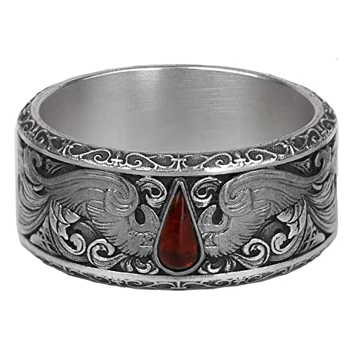 Starforged Blood Angels of Sanguinius Space Marines Men's Fashion Jewelry Sterling Silver Rings