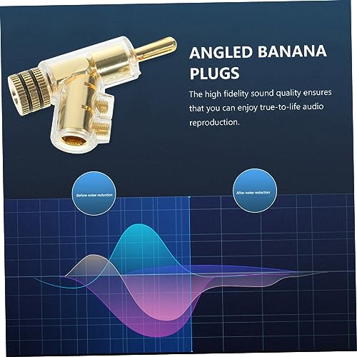Conectores banana angulados Uonlytech para solucionar problemas de espacio en audio 2