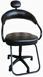 Cadeira para salão de beleza preta/Poltrona cabeleireiro (Preto)