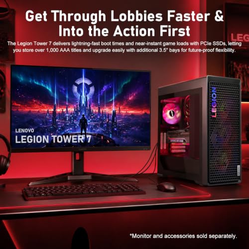 Image of Lenovo Legion T7 RTX 5080 Intel Ultra 7 265K Gaming Tower Desktop
