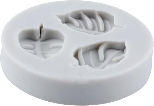 Miniatura 8 de Moldes de silicona para hojas de tortuga, hojas de palma, chocolate, moldes de resina de arcilla para plantas tropicales, para decoración