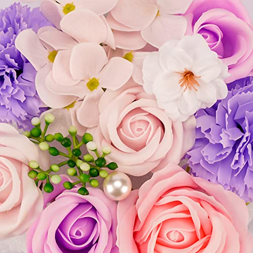 Little World Bath Soap - Rose Flower Floral Scented Rose Soap Petals Body Soap In Flower Box thumb #3