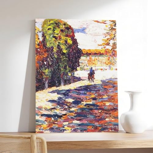 Affiche Parc de Saint Nuage par Kandinsky - Impression sur toile avec cadre suspendu 20x30 cm