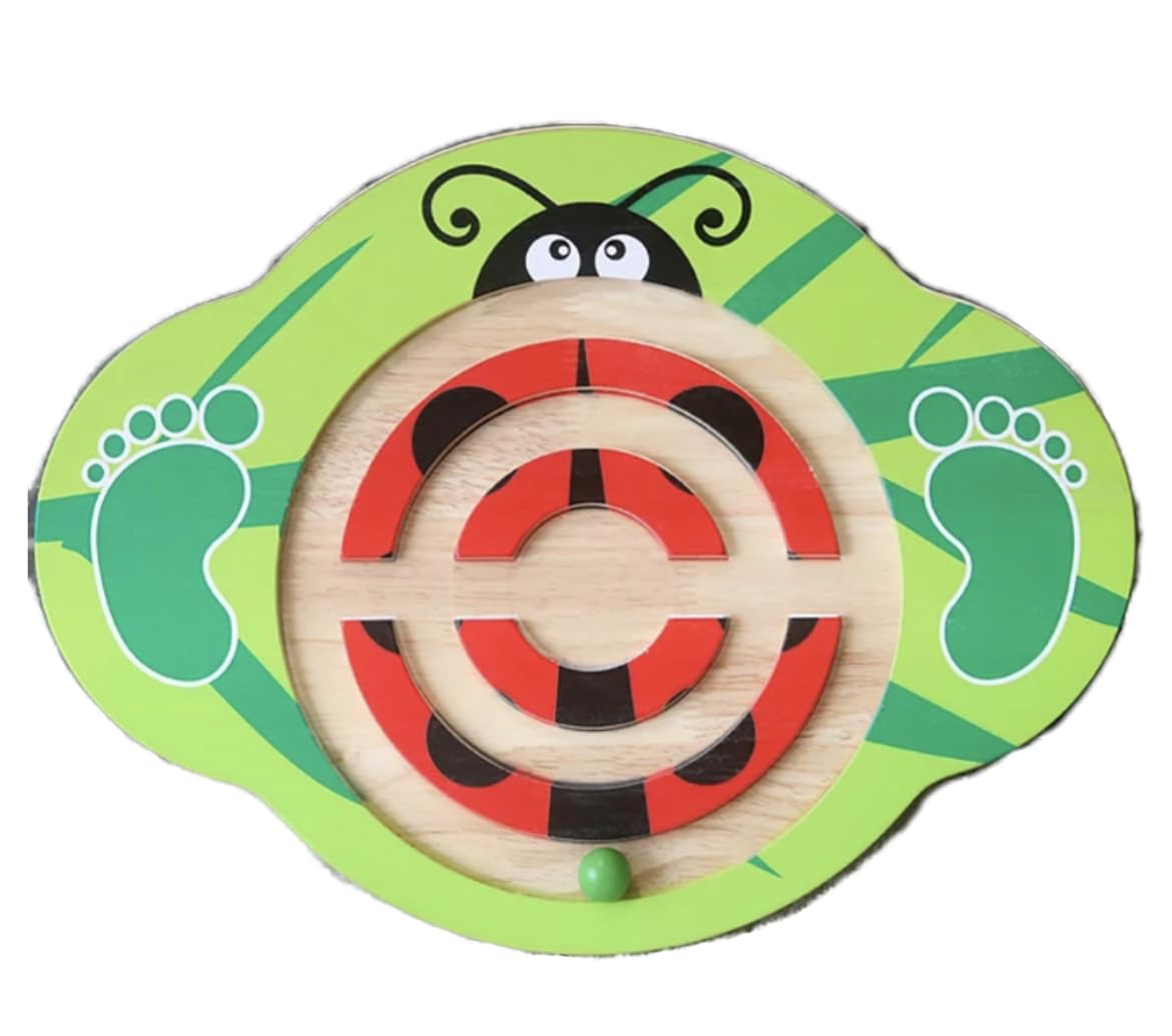 TOYARTSY Improve Balance With Balancing Board Shape of Lady Bug Interaction Balance Training Wobble Board Learning Toy for Children TOYARTSY Improve Balance With Balancing Board Shape of Lady Bug Interaction Balance Training Wobble Board Learning Toy for Children