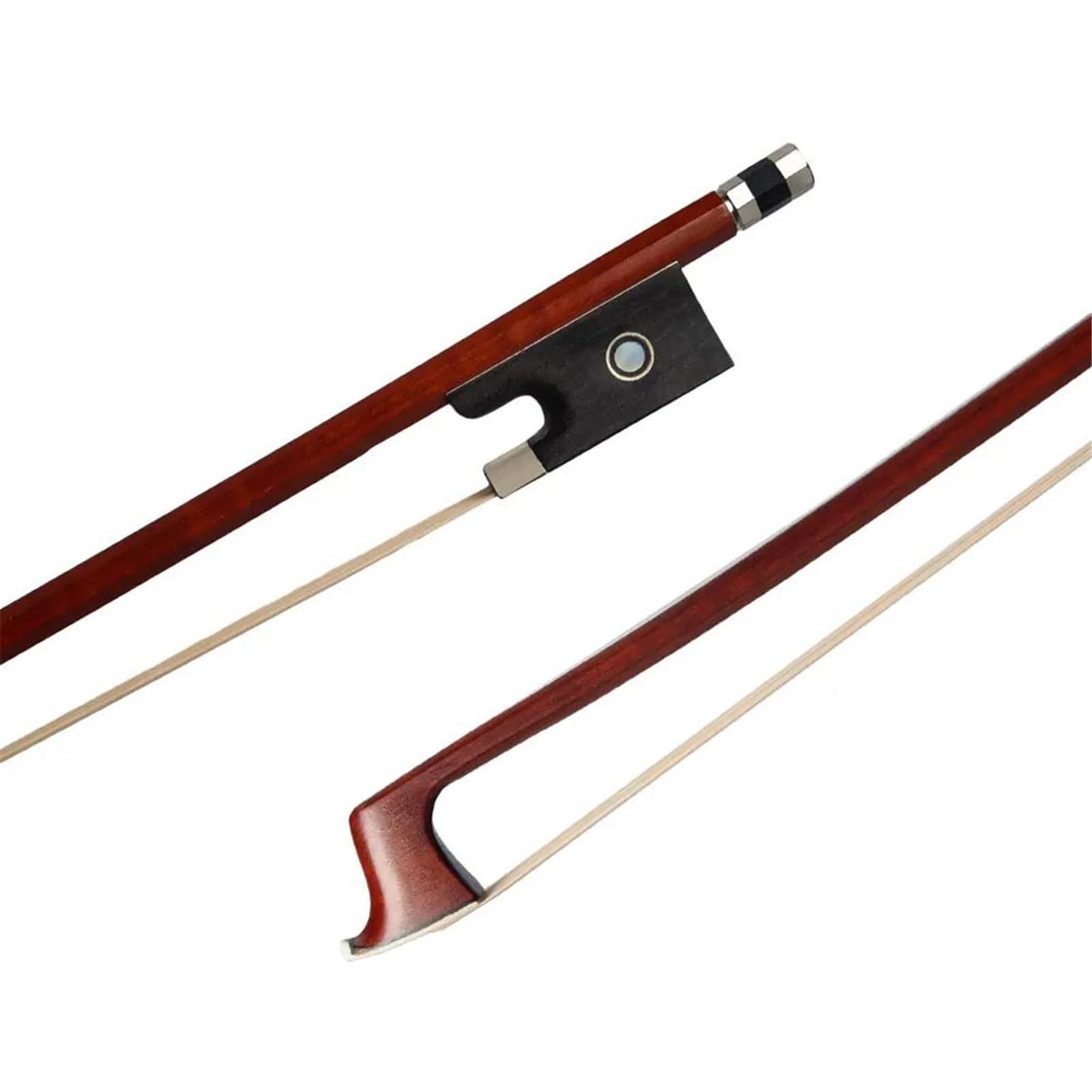 Geigenbogen 4/4-1/8 Brasilholz-Geigenbogen Perfekt Ausbalanciertes Rosshaar-Geigenzubehör Für Akustische Elektrische Violine(1/4)
