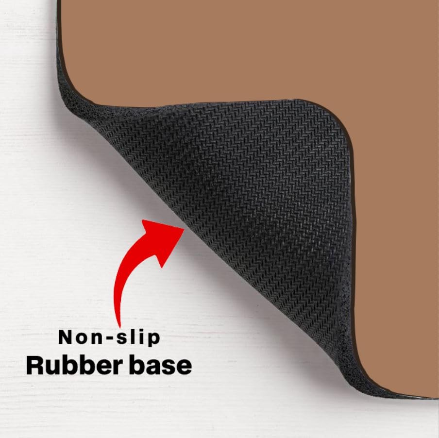 Image of ON TREND Premium Extended Mouse Pad, Large Premium Desk Mat Anti Skid Rubber Base for Desktop Laptop PC Office Gaming (Size- 23 X 11 x 0.12 Inch) (Khaki)