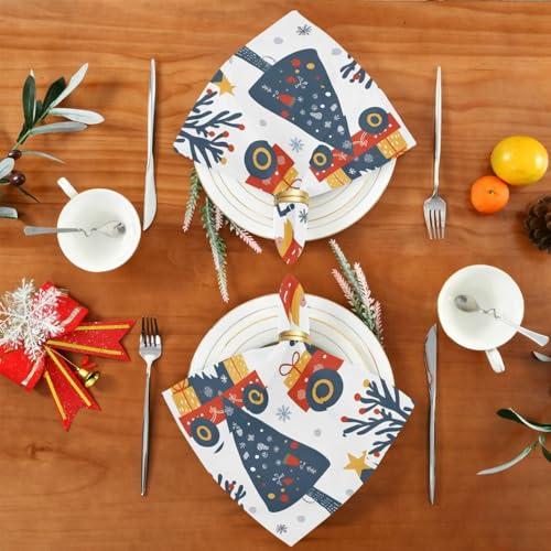 Servilletas de Tela Navidad Conjunto 6 Polyester 20x20 in miniatura 5