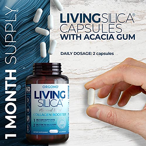 Living Silica Collagen Booster Capsules | Ultra High Absorption | Supports Healthy Collagen And Elastin Production For Joint & Bone Support, Glowing Skin, Strong Hair & Nails #TOP7
