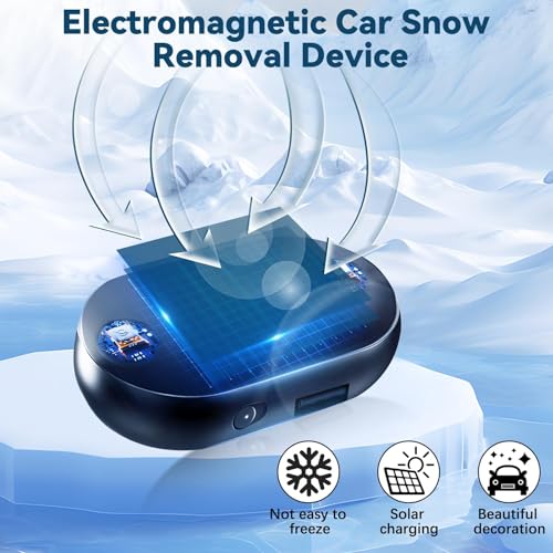 image for Weraeraw 4pcs AntiFreeze Electromagnetic Car Snow Removal Device, Sola