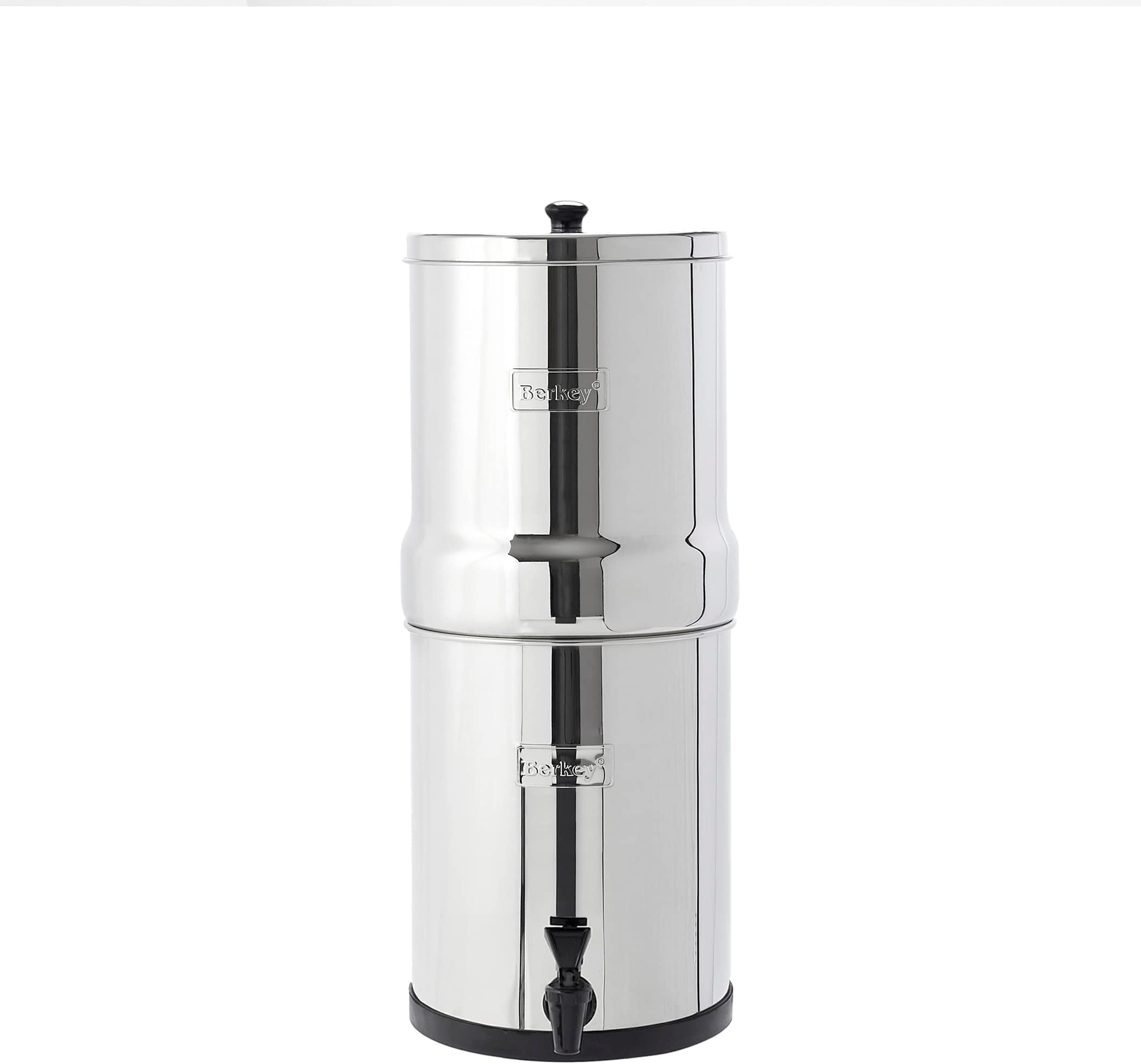Travel Berkey Gravity-Fed Water Filter with 2 Black Berkey Elements–Enjoy Potable Water While Camping, RVing, Off-Grid, Emergencies, Every Day at Home