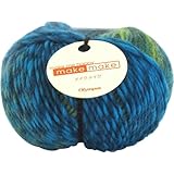 オリムパス製絲(Olympus Thread) メイクメイク 毛糸 並太 col.5 ブルー 系 25g 約62m 3玉セット