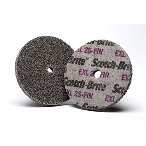 Scotch-Brite EXL Unitized Wheel, 2 in x 1/4 in x 3/16 in 2S FIN, 60 per case