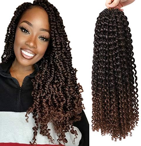 18Inch 7Packs 154 Strands Passion Twist Hair Water Wave Crochet Hair for Passion Twist Crochet Hair for Butterfly Locs(22 Strands/Pack,-M30)