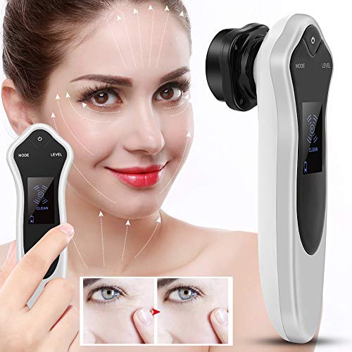 Preisvergleich Produktbild Schönheitsgerät für Gesicht, Beauty Machine, Facial Machine RF Schönheitsgerät Gesichtsbehandlungsgerät Ultraschall Schönheitsgerät Für Faltenentferner Hautpflege (Weiß EU)