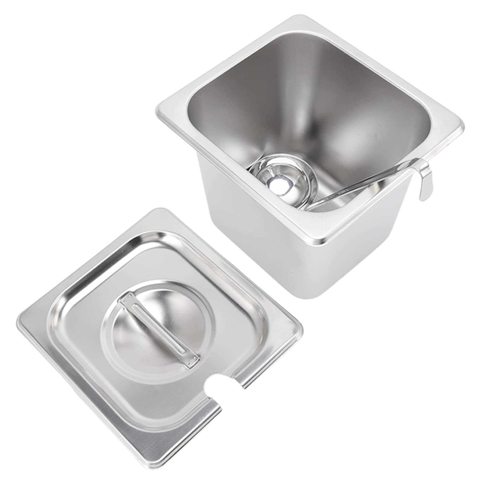 Mermelada Premium de Acero Inoxidable con 9 Ollas Desmontables para Restaurantes y Hoteles | Estación de Condimentos (Tipo 7 2x2.2L Bote 6x1.6L Bote)