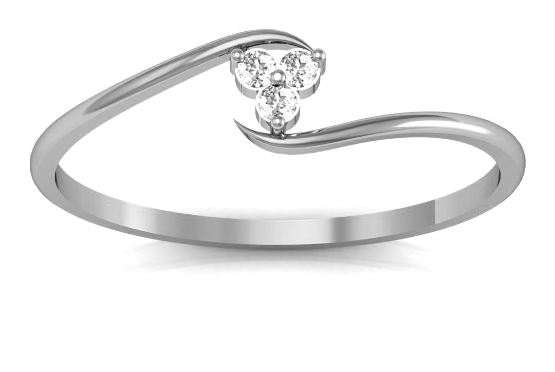 avsar 14k (585) White Gold Ring-picture-25