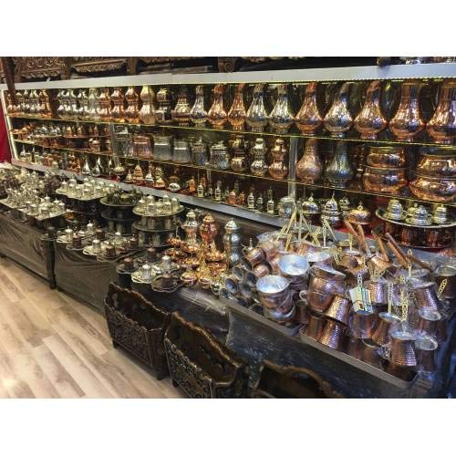 Handgefertigtes Kochgeschirr-Set aus gehämmertem Kupfer, türkische Handarbeit, 3 Stück (3 Stück für Zuhause)