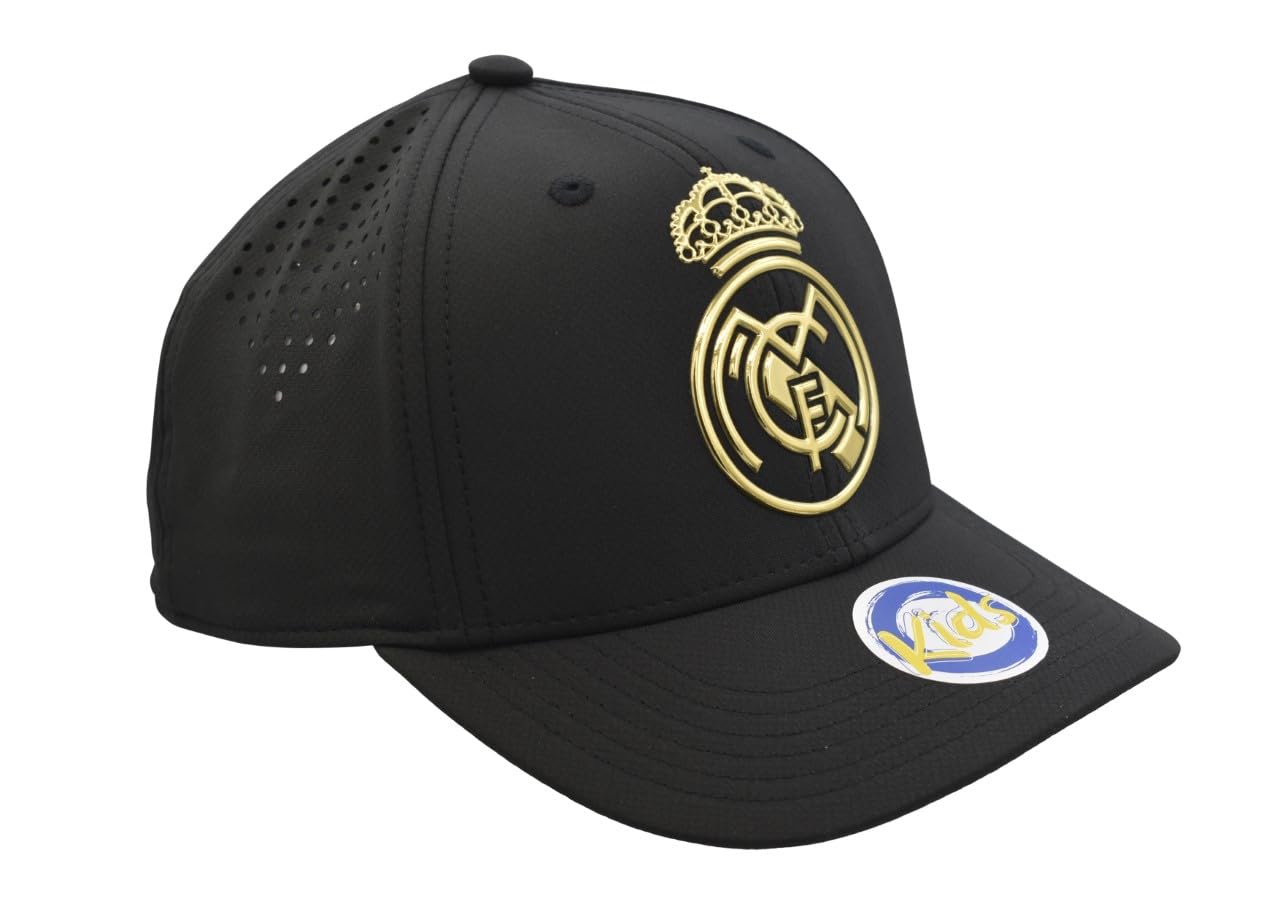 TokyRu Sports Gorra Real Madrid Nº 41 niño Negra Producto con Licencia - Talla niño S/M Ajustable