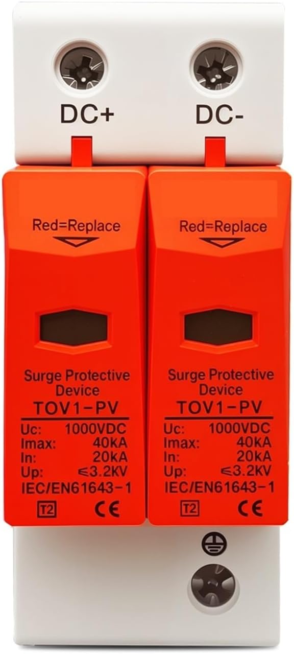 DC SPD 1000V 20KA~40KA House Surge Protector Protective Low-Voltage Arrester Device(600V)