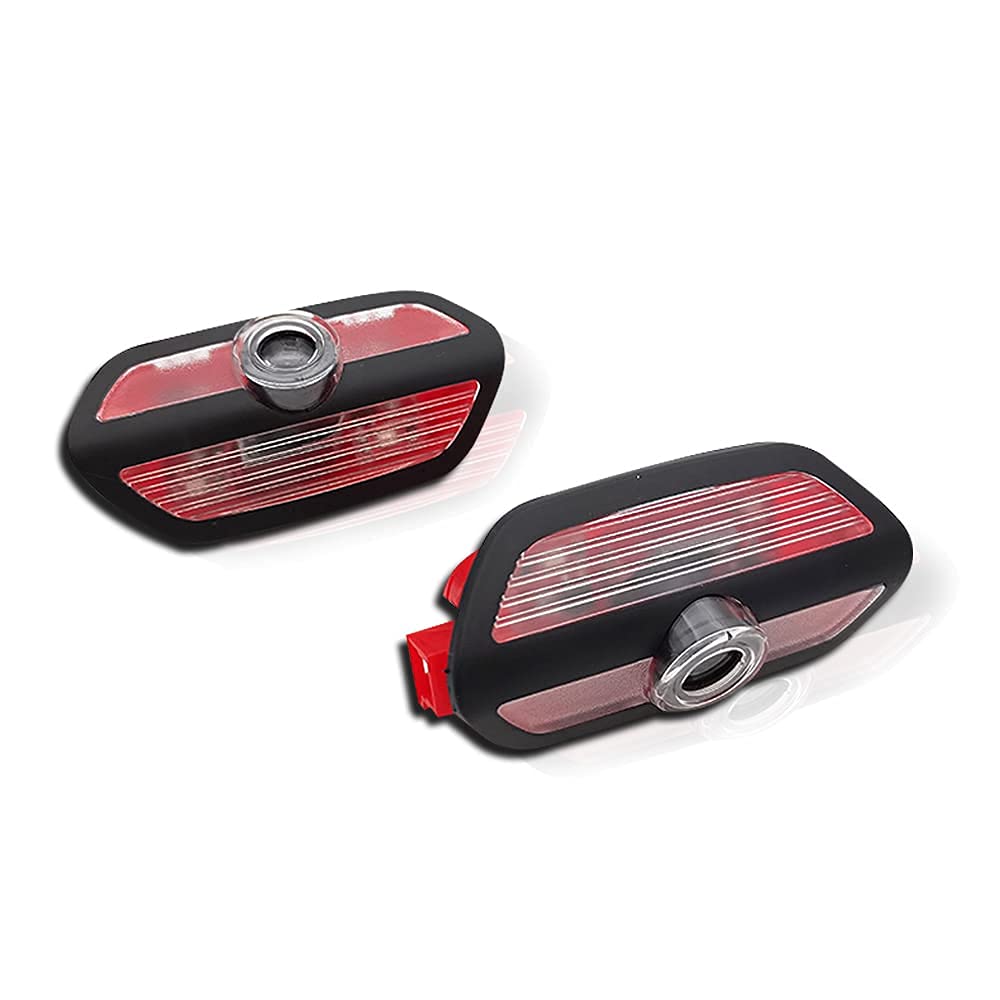 2 Pcs Car Projection LED Projector Door Shadow Light Welcome Light Laser Emblem Logo Lamps Kit for (amg ms-03)