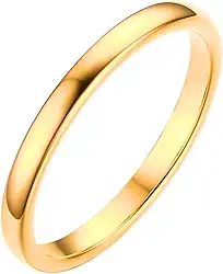 Aliança de Casamento Banhada a Ouro 18k Noivado Classica Fina 1,9mm Slim Original
