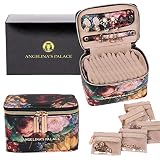Angelina's Palace Jewelry Organizer Case Bridesmaid Gifts Travel Bag Vegan Leather Box for Necklace