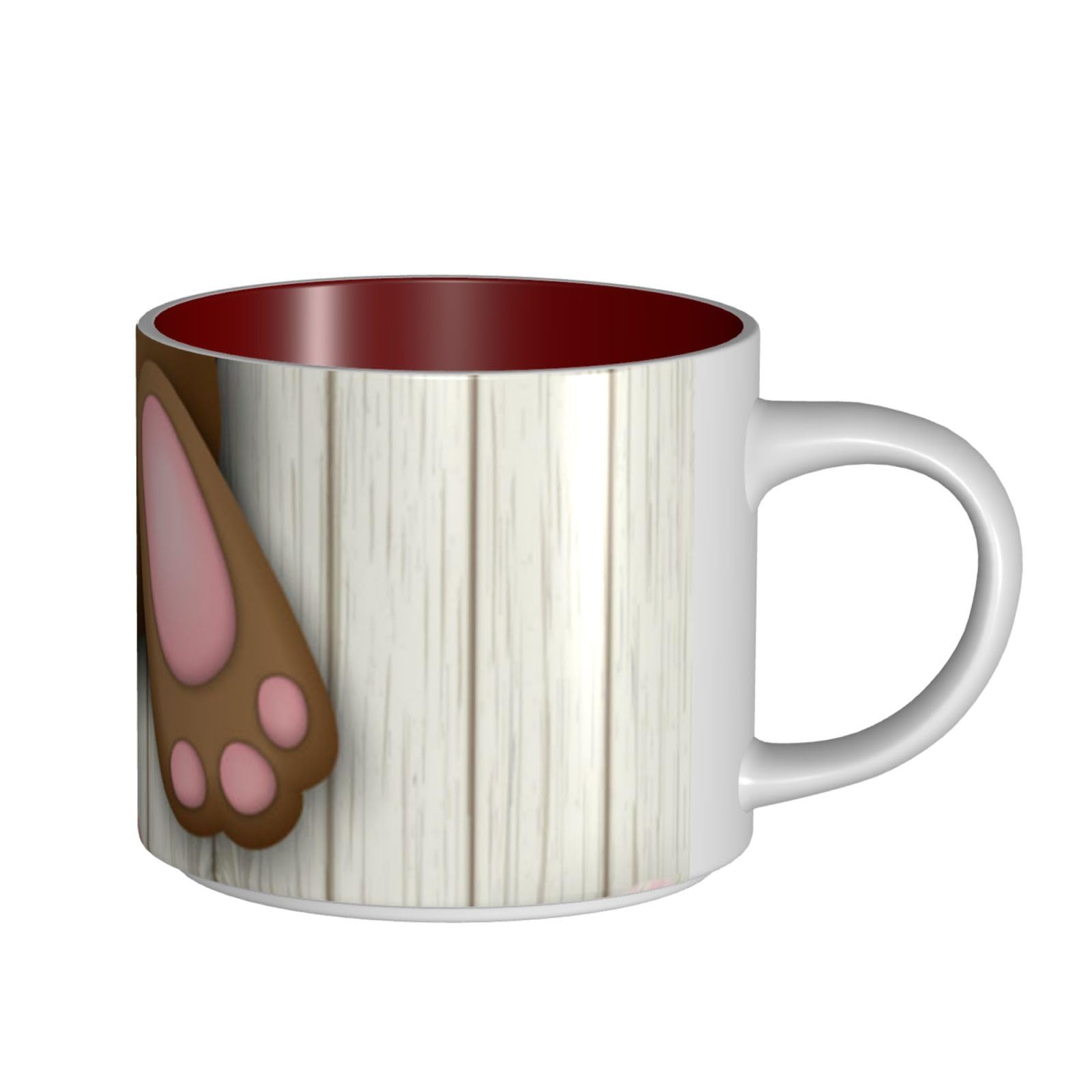 Osterhase Holzloch bedruckt große Kapazität Keramik Tassen Kaffeetasse
