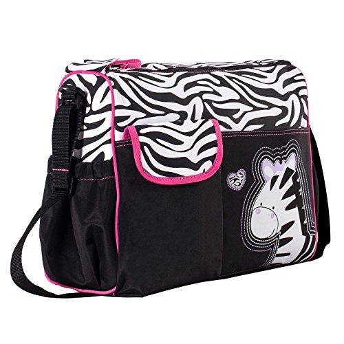 Soho Collection, Zebra Diaper Bag 5 Pieces Set