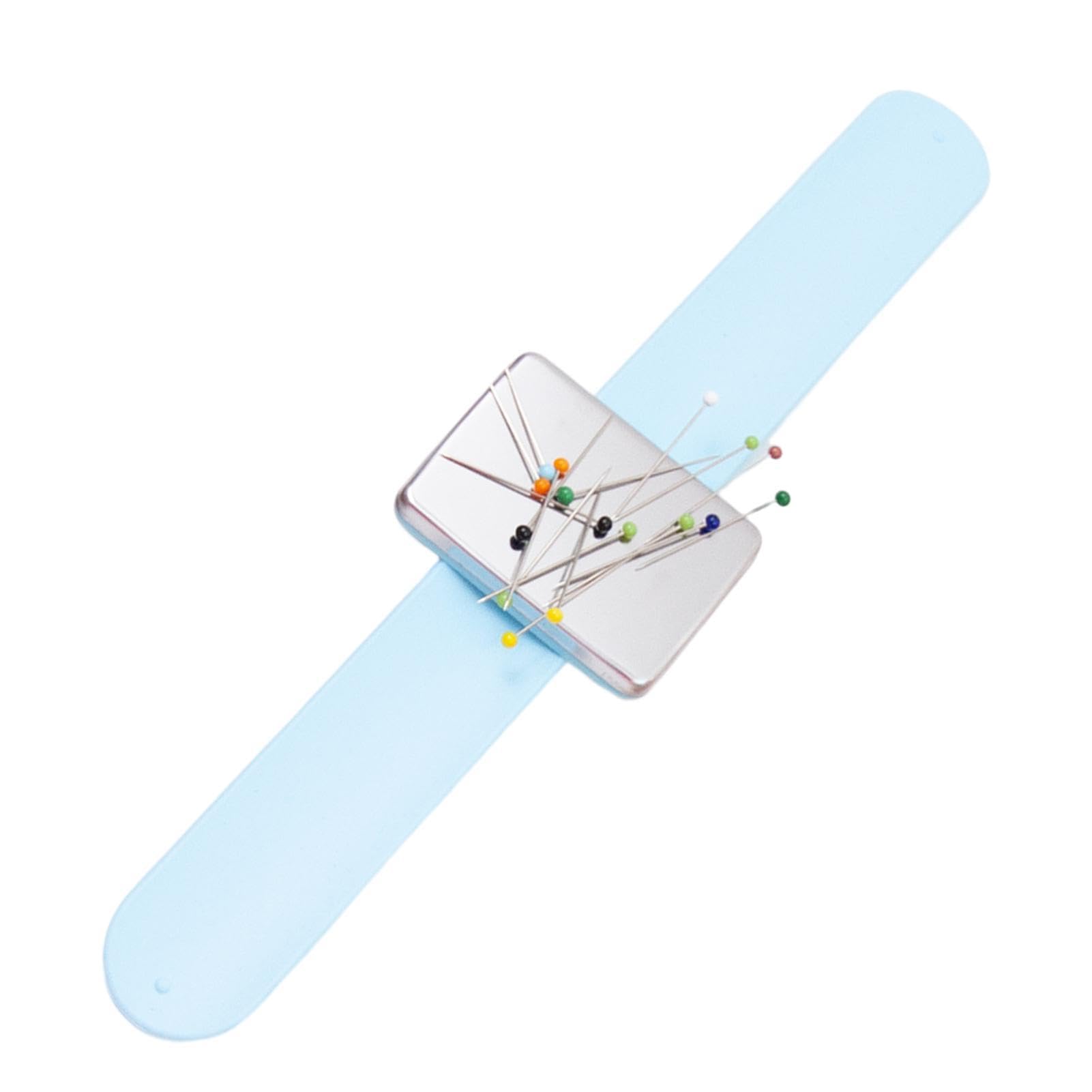 Generico Braccialetto Magnetico con Porta Spilli - Cinturino da Polso con | Puntaspilli - Puntaspilli Magnetico per Spilli da Cucito, Fermagli per Capelli E con Puntaspilli da Polso, per