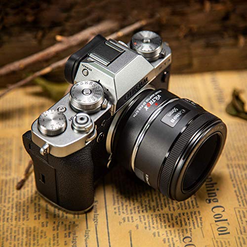 Lens Adapter EF-FX2 Auto-Focus 0.71x Speed-Booster Converter for Canon EF Lens to Fuji X-Mount Mirrorless Cameras X-T2 X-T20 X-T10 X-T100 X-PRO2 X-E3 X-A20 X-A5 - Thumbnail 4