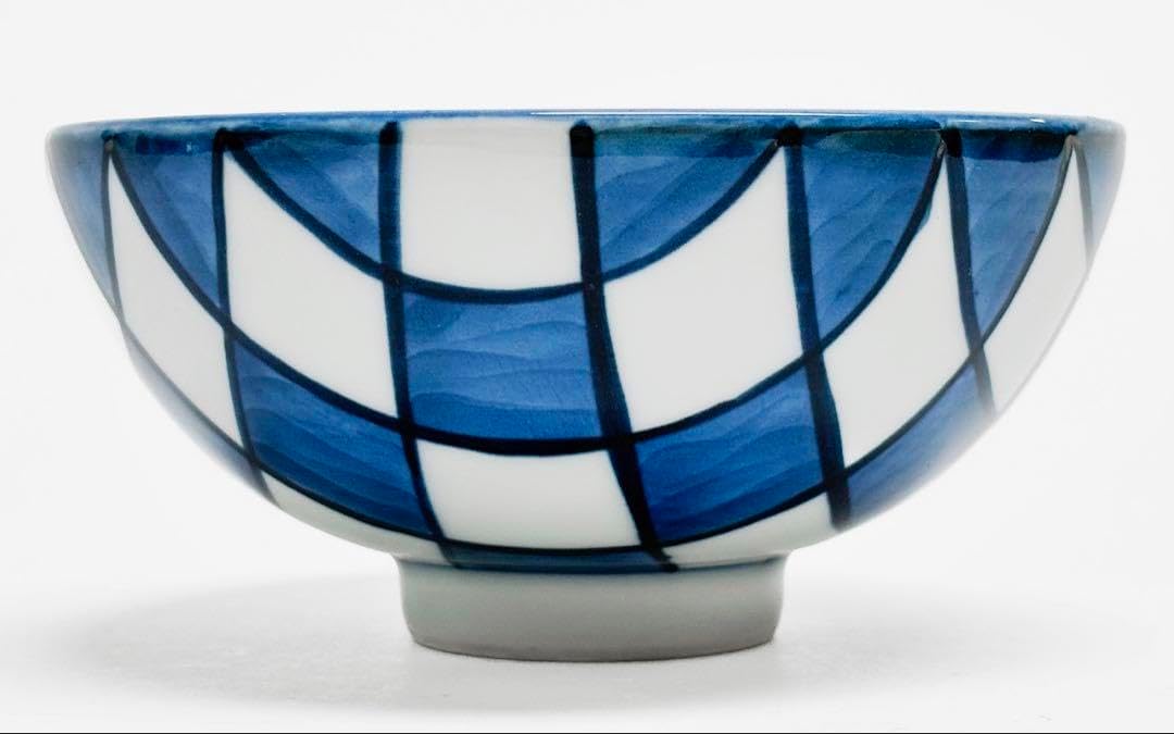 源右衛門窯 染付市松紋 飯碗 源右衛門窯 染錦石竹花文 飯碗 器 源右衛門窯 染付市松紋 飯碗 源右衛門窯 染錦石竹花文 飯碗 器