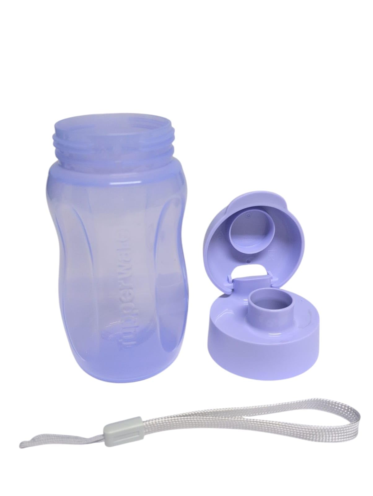 Tupperware to Go Eco Eco Eco Easy Flip Top Botella para niños EcoEasy para bebidas carbonatadas con asa (morado)
