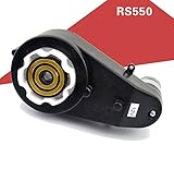 550 Gearbox with 12V DC Motor for Wheel Light Kids Ride on Car Parts, Electric Motor with Gear Box, RS550 Engine Drive Motor Match Children Ride-Ons Accessories