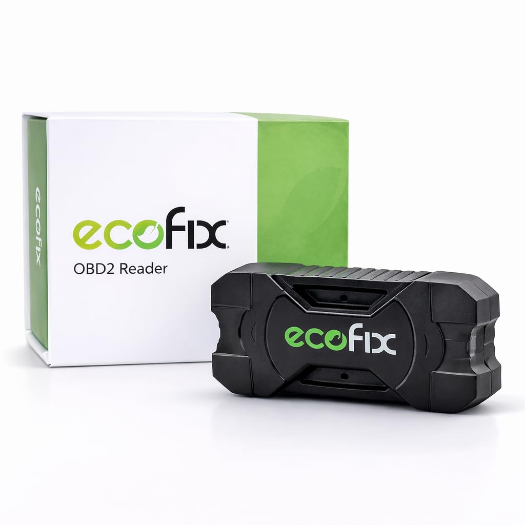 EcoFix OBD2 Scanner Bluetooth – Car Diagnostic Tool & Code Reader for Cars & Trucks, Check Engine Light Reader, Real-Time Data via App, OBDII Scanner