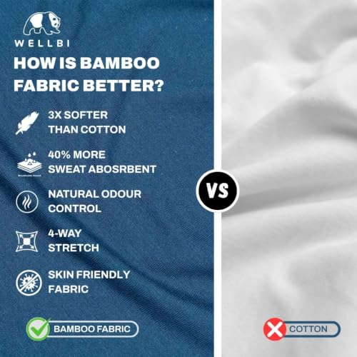 Image of Wellbi Eco-Friendly Bamboo Polo T Shirt | Mens Stylish Casual Regular Fit | Comfortable Soft | Trendy Breathable Lightweight | Quality Modern Essential Fashion