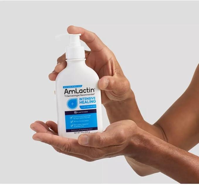 Amlactin Rapid Relief Restoring Lotion + Ceramides - 7.9 oz, Pack of 3