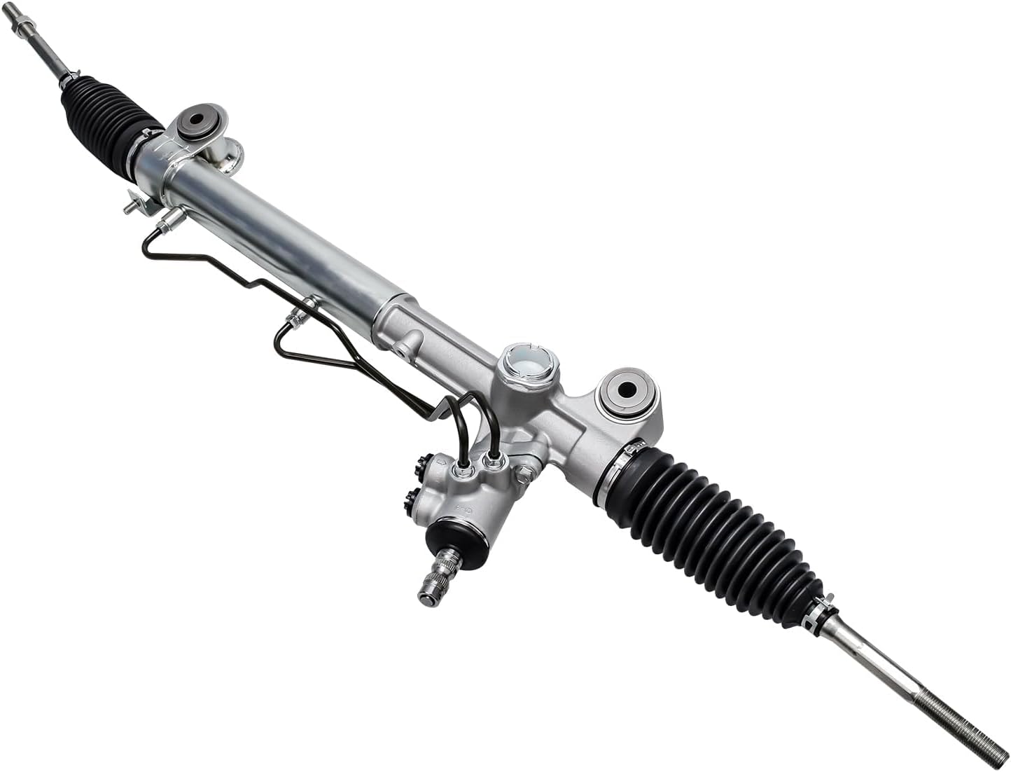 Detroit Axle - 2.4L Rack and Pinion Kit for 2004-2009 Toyota Camry 2004-2008 Solara 2005 2006 2007 Rack and Pinion Assembly Power Steering Pump with Pulley Front Outer Tie Rods Replacement