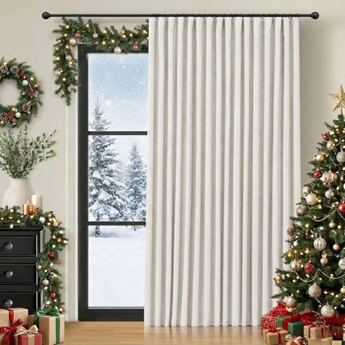 INOVADAY Thermal Sliding Door Curtains 100% Blackout...