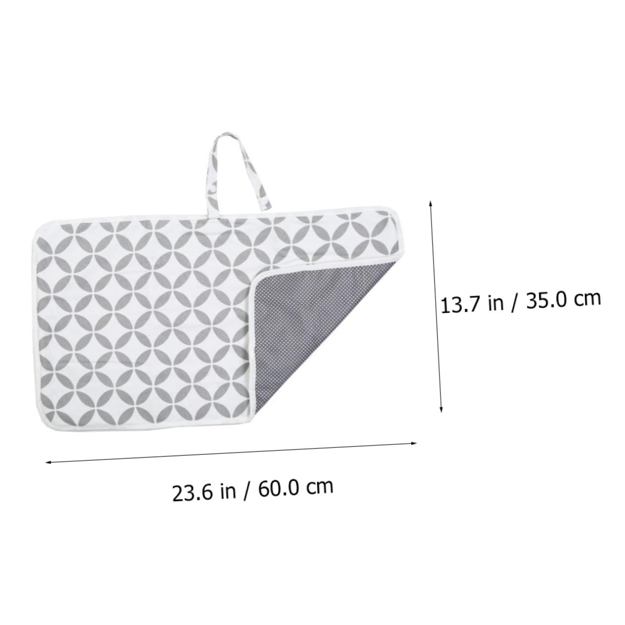 Cambiador de Pañales Plegable Portátil 2 Piezas Algodón y Tela