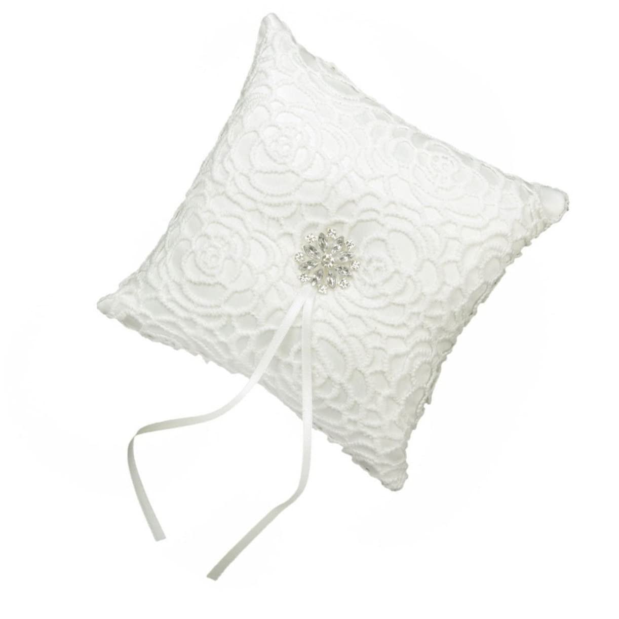 ULDIGI Rhinestone Decor and Strap for Wedding Ceremony Floral Cushion for Bride Compact and Lightweight Pillow