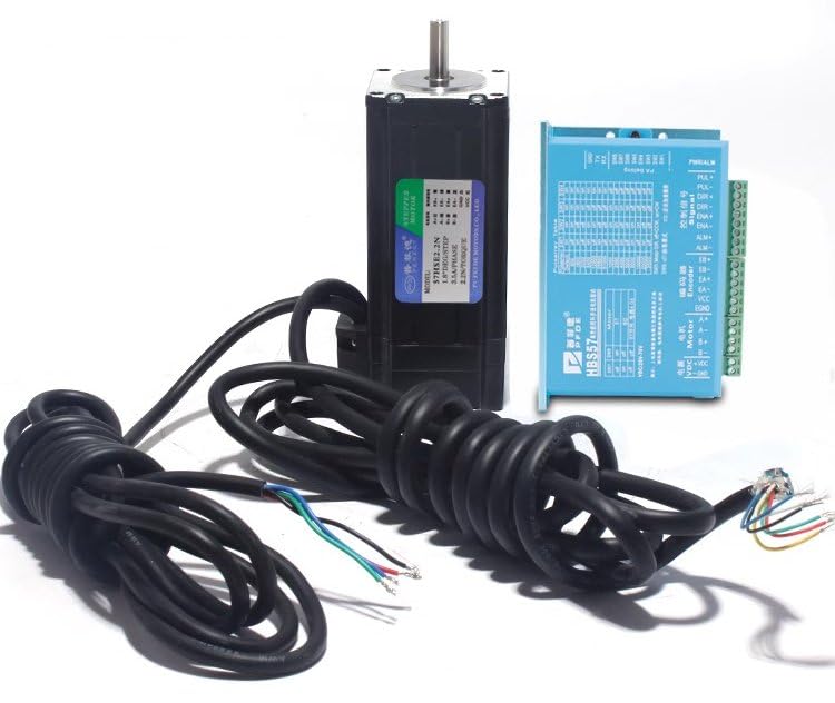 Eyes.sys 428oz-in Closed Loop Stepper Motor Kit, 3Nm/428oz.in Nema23 57HSZ3N & 24-80VDC HSS57 Driver Power Cable Encoder