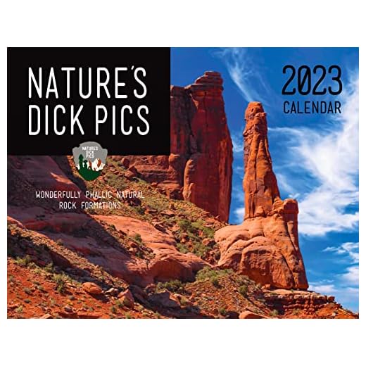 Nature's Dick Pics Nature's D'ck Pics Wall Calendar - Funny White Elephant and Secret Santa Gag Gift