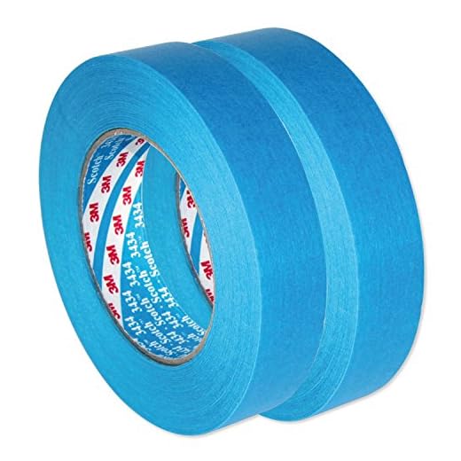 3M Scotch bil ljust blått band vattentätt, bilkrämband 3434 110 °C 25 mm x 50 m x 2