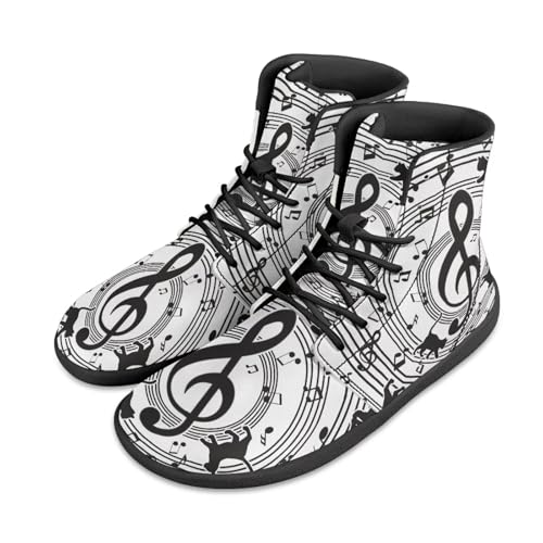 Binienty PU Leather Lace up Flat Shoes Men Women High Top Barefoot Sneakers Zero Drop Non Slip Daily Footwear4