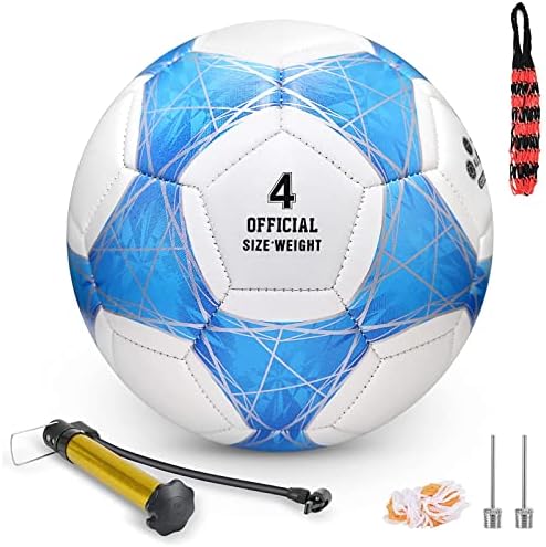 STEEFAN Pink Soccer Ball Size 3/4/5 for Kids Outdoor Play,Color Change Soccer Official Ball Needles and Air Pump,Gift Idea for Kid Teen Boy Girl Junior Women,Indoor Outdoor Game Soccer Ball