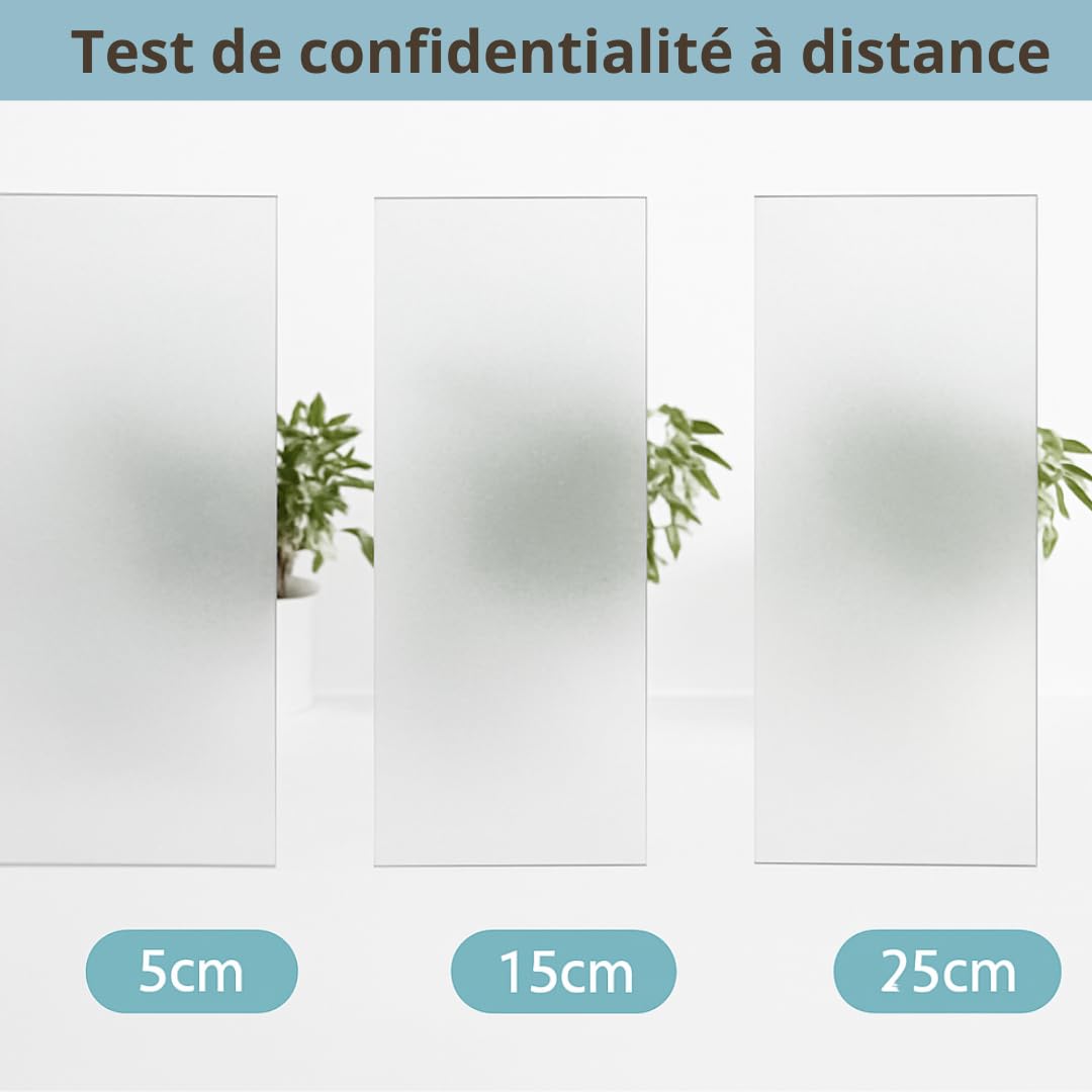Film pour vitres, Beaucoup DE Grandes Tailles (Opaque, 120 x 200 cm), Opaque, Autocollant, satiné, Privacy, sans Colle, Protection UV, sans résidus, Application Facile, adhérence Statique