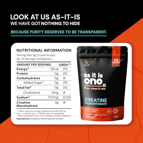 Image of AS-IT-IS Nutrition ATOM Whey Protein Choco Hazel Fusion 1kg+ AS-IT-IS Creatine 100g (Combo Pack)