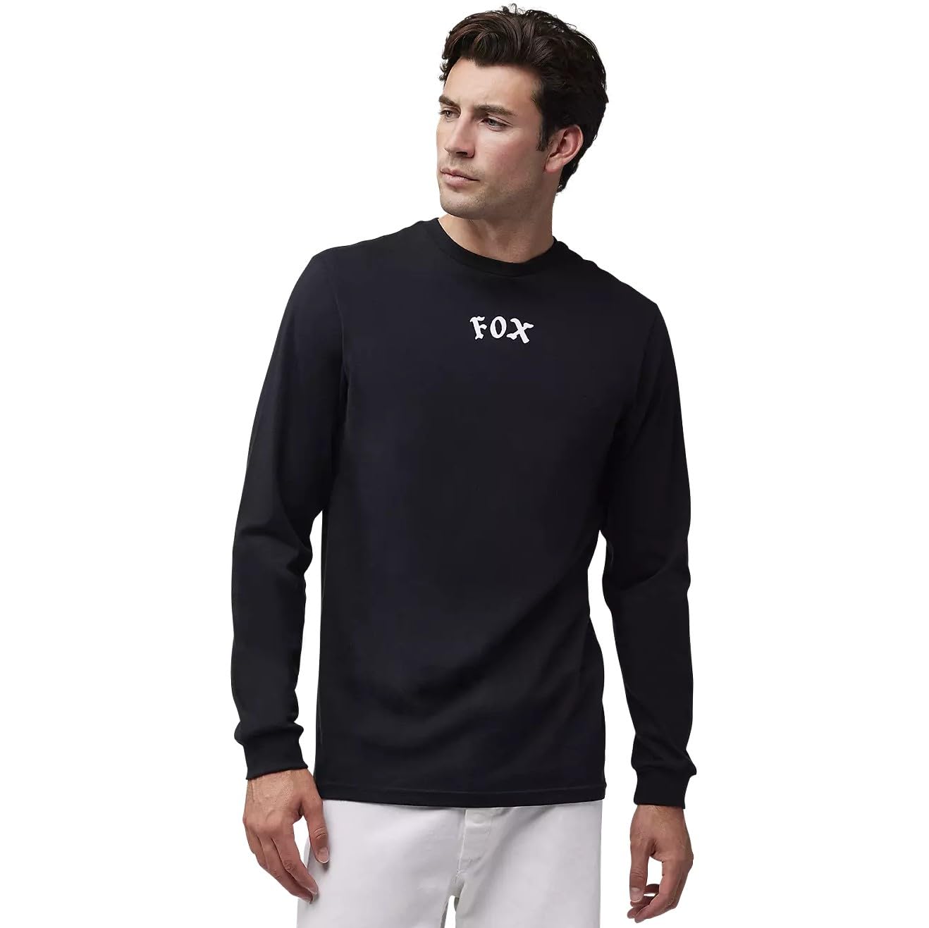 Maillot Manga Larga Fox Race Crew Prem Negro L