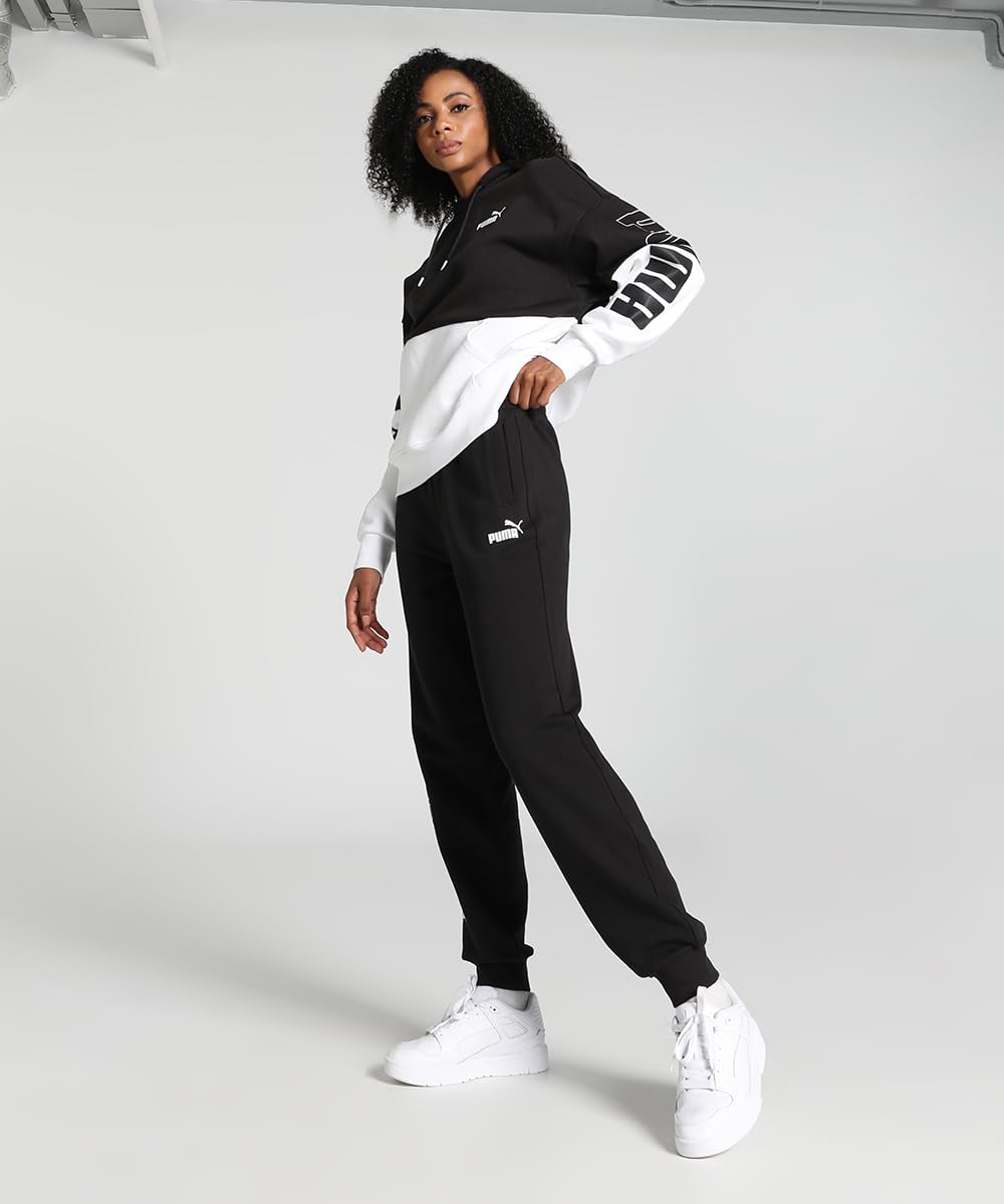 Puma - Puma Power Colorblock Sweatpants FL, Pantaloni in Maglia Donna