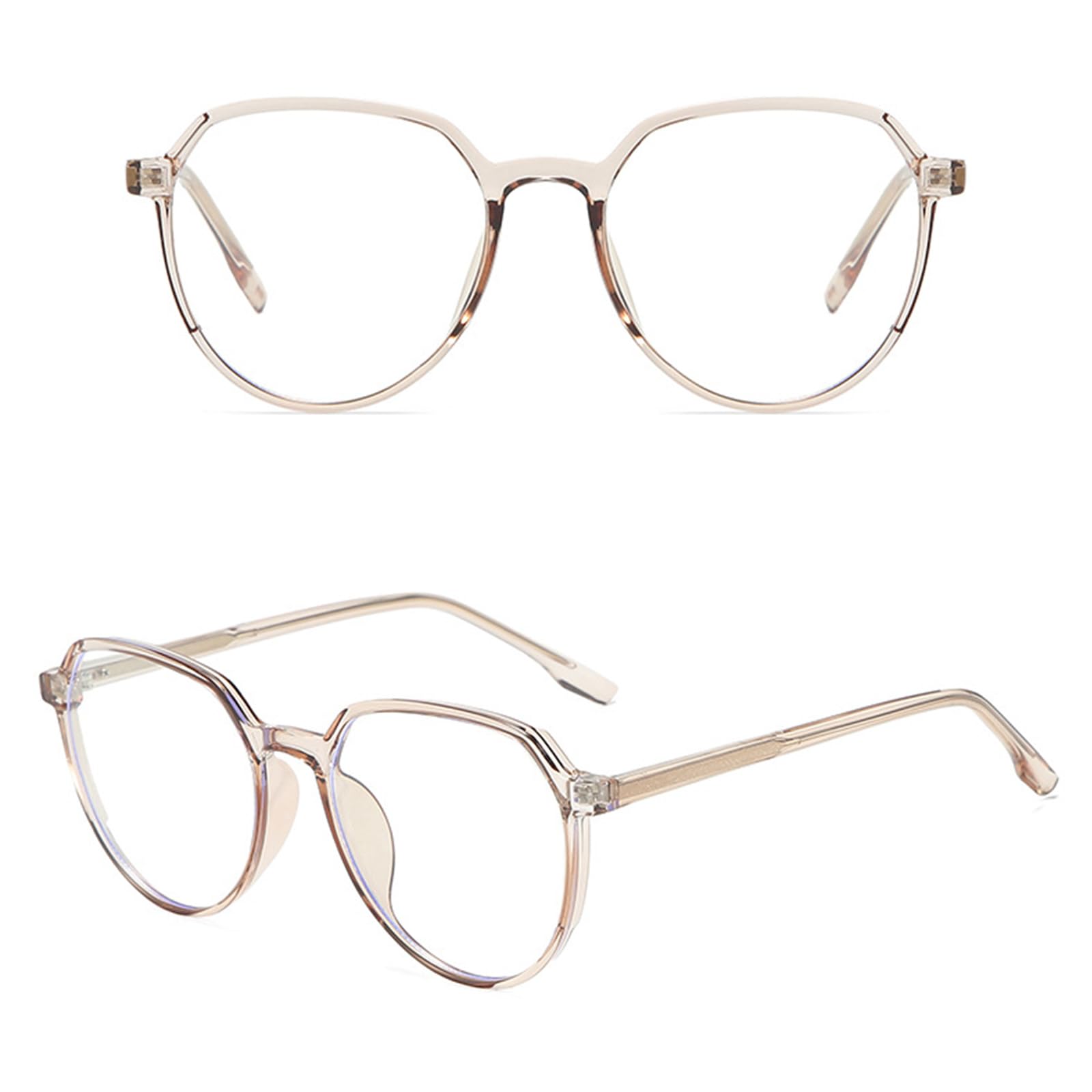 Gafas Luz Azul Hombre Y Mujer - Gafas para Ordenador Antifatiga Reducen Fatiga Visual Gafas De Bloqueo De Luz Azul TR90 Adecuado para Ordenador/Gaming/TV/Teléfono Móvil-Sin Graduar,C